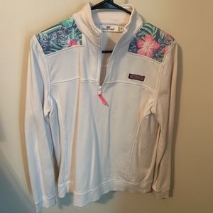Vineyard Vines Floral Quarterzip